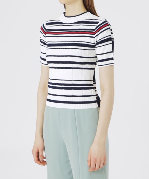 ラブレス Vネックニット ボーダーカーディガン 2点セット