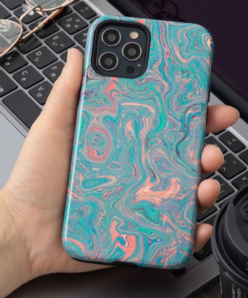 emonique（エモニーク） スマホケース マーブル柄 iPhoneケース「se/7