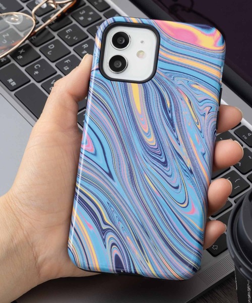 マーブル模様 iPhoneケース emonique（エモニーク） スマホケース マーブル柄 iPhoneケース「se/7