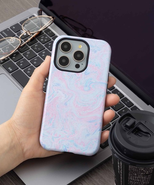 emonique（エモニーク） スマホケース マーブル柄 iPhoneケース「se/7
