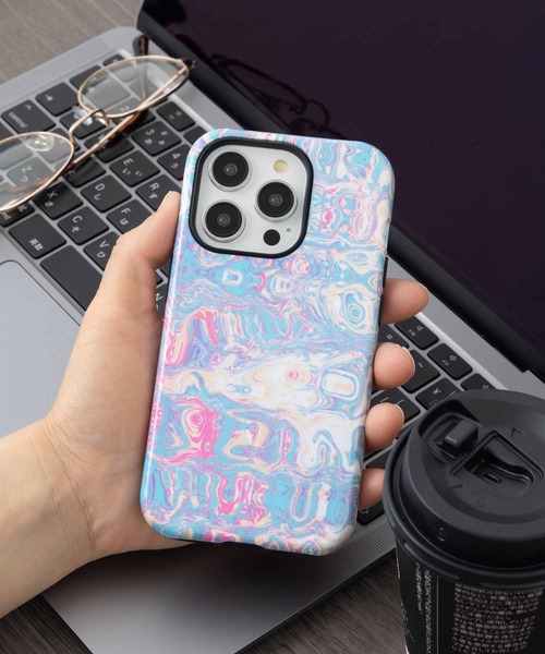 emonique（エモニーク） スマホケース マーブル柄 iPhoneケース「se/7