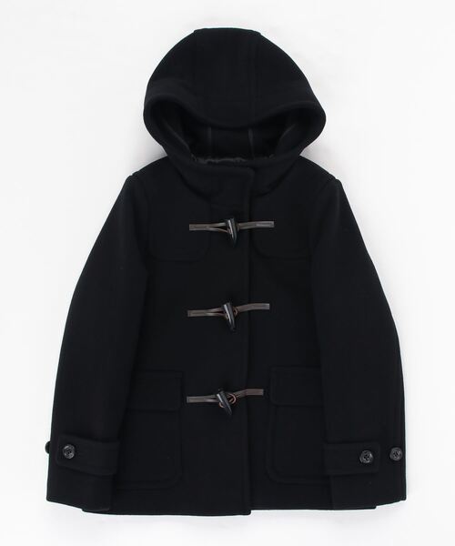 green label relaxing」 ダッフルコート 40 ブラック レディース 