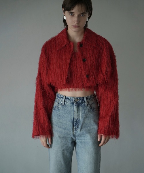 CKANE クラネ　FRINGE SHORT JACKET CLANE（クラネ） コート アウター FRINGE SHORT JACKET レディース