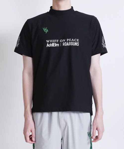 美品 ロアーガンズ AddElm INFINITI LOGOモックネックTシャツ roar guns（ロアーガンズ） tシャツ AddElm INFINITI LOGO MOCK NECK T