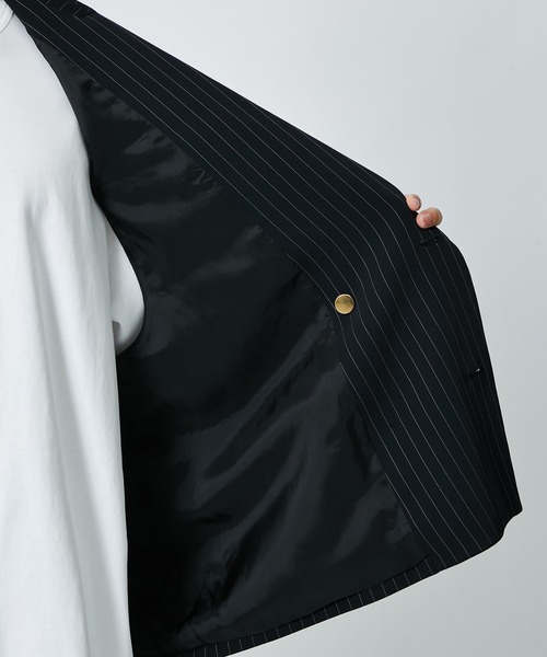CULLNI（クルニ） ベスト STUDIOUS別注 NOSLEEVE STRIPE JACKET メンズ