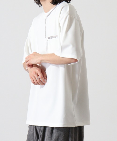 ATELANE（アテレーン） tシャツ ポンチアソートハンドステッチ刺繍T
