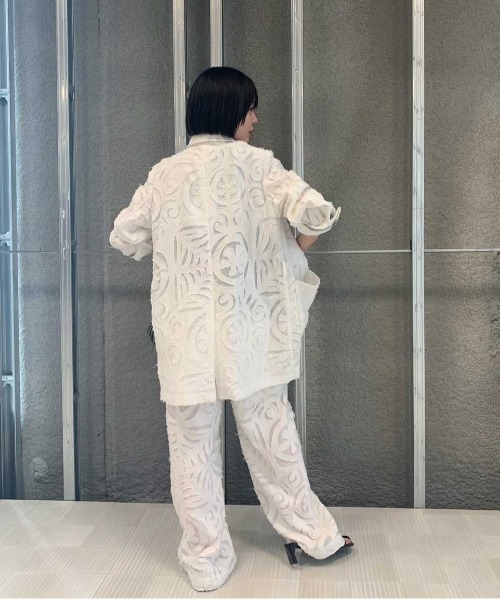 【専用】IENA ame antwerp オーバーサイズ テーラードジャケット Ameri（アメリ） ジャケット テーラードジャケット ATHENA CUT WORK