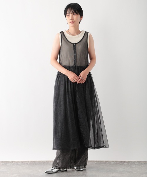 売り物ではありません。依頼品です LEPSIM（レプシィム） ワンピース 2WAYラメレイヤードワンピース