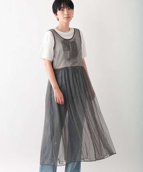 LEPSIM（レプシィム） ワンピース 2WAYラメレイヤードワンピース