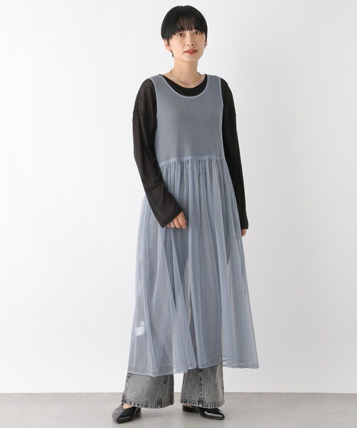 LEPSIM（レプシィム） ワンピース 2WAYラメレイヤードワンピース