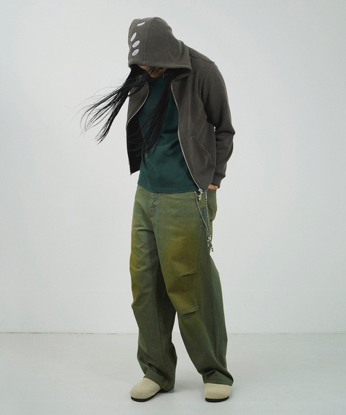 JieDa（ジエダ） パーカー CIRCLE REFLECTOR ZIP HOODIE メンズ