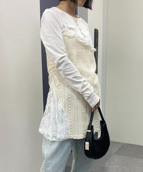 ワンピース ウエストマークレイヤードキャミワンピース : ZOZOTOWN
