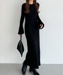 ワンピース ビスチェライクリブニットタイトロン...の詳細画像3