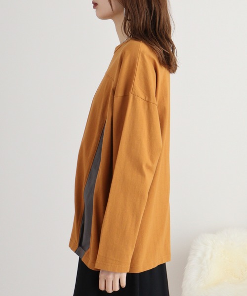 tシャツ EMAGO レイヤード風刺繍プルオーバー レディース Emago tシャツ EMAGO レイヤード風刺繍プルオーバー レディース