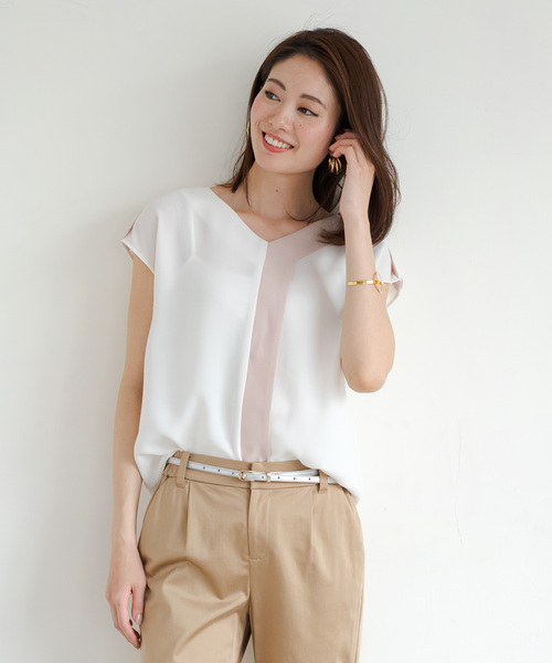 「LOUNGEDRESS」 ノースリーブブラウス FREE アイボリー レディース Loungedress 「LOUNGEDRESS」 ノースリーブブラウス FREE