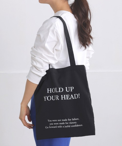 ALTROSE（アルトローズ） トートバッグ ロゴプリント A4 トートバッグ