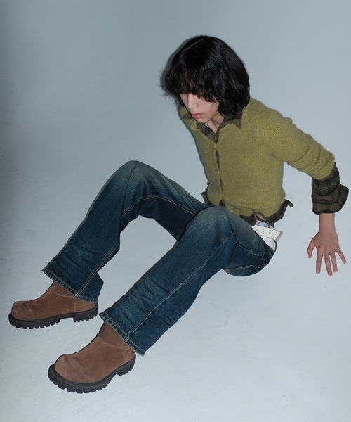 ジーンズ ルーズフィット ウォッシュ加工 デニムパンツ NZK6214 
