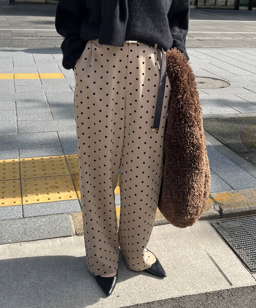maison de Dolce. メゾンドドルチェ　フロッキードットパンツ S 2025年最新】メゾンドドルチェ フロッキードットパンツの人気