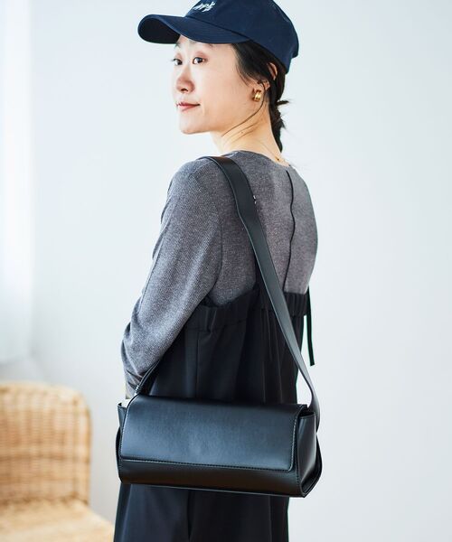 ルンルン★ COLLEEGE COLLAGE スウェットショルダーバッグ le.coeur blanc（ルクールブラン） ショルダーバッグ バッグ スクエア