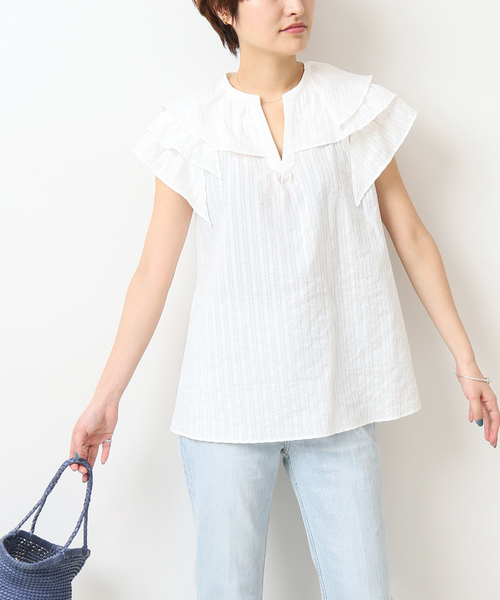 IENA◆SOヘンプノースリーブシャツ/ノースリーブブラウス/FREE/--/25051900977020 ヘンプ ノースリーブシャツ | イエナ(IENA) | マルイウェブチャネル