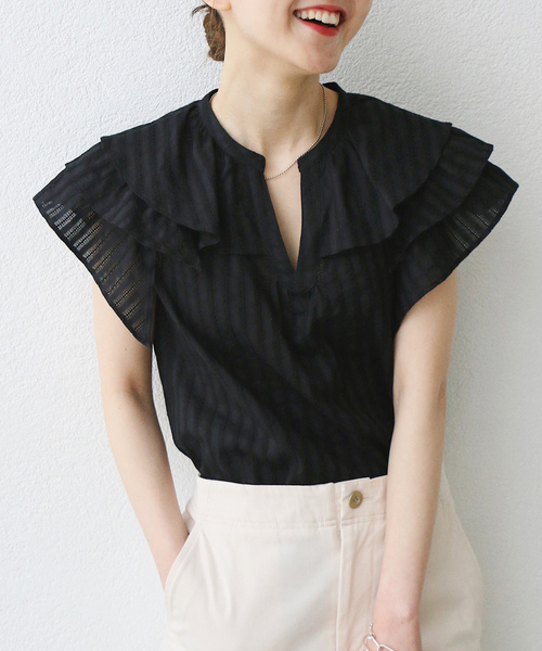 IENA◆SOヘンプノースリーブシャツ/ノースリーブブラウス/FREE/--/25051900977020 ヘンプ ノースリーブシャツ | イエナ(IENA) | マルイウェブチャネル