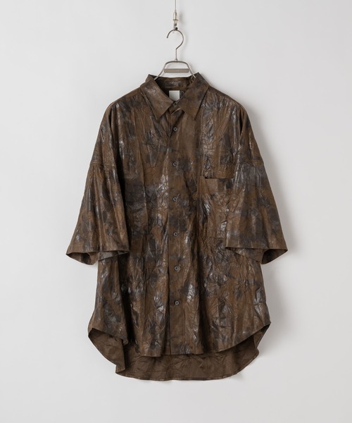 Casper John タイダイストライプオーバーシャツ Casper John シャツ Tie dye stripe over shirts/タイダイ
