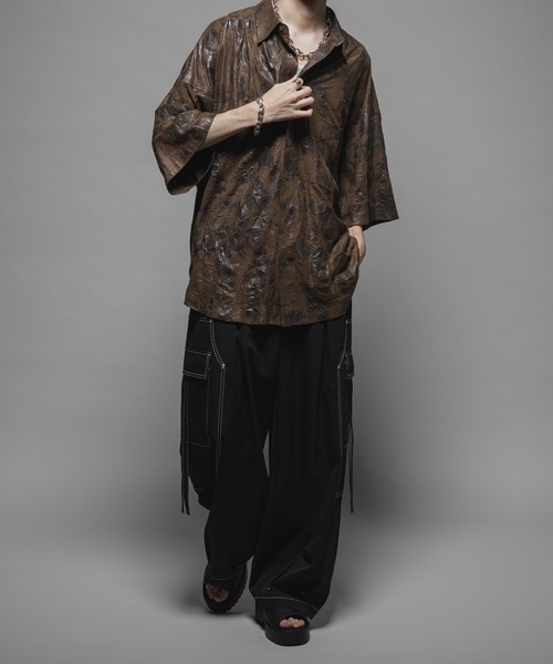 Casper John Check over shirtsグリーン XS CASPER JOHN（キャスパージョン）の「Check over shirts