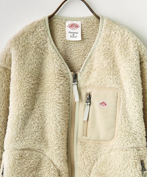 Danton（ダントン） ジップアップブルゾン 38 オフホワイト レディース