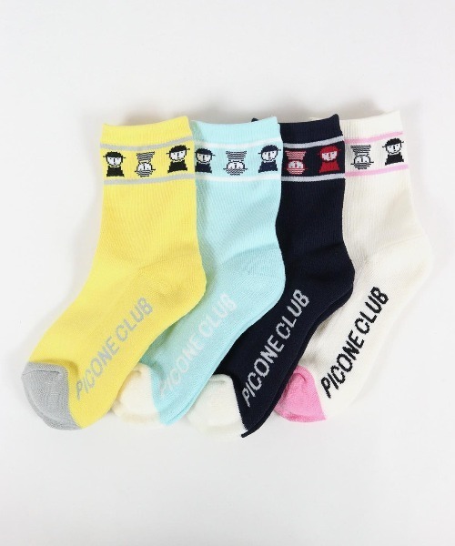 Picone CLUB（ピッコーネクラブ） 靴下 ピコ配色ソックス レディース