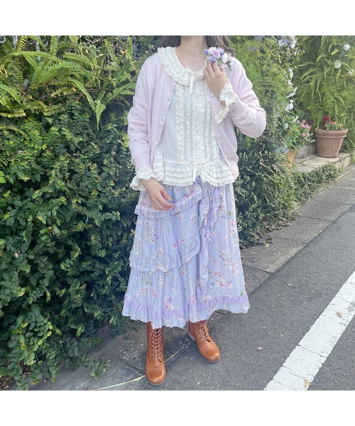 PINK HOUSE スカート スイートピープリントスカート : ZOZOTOWN