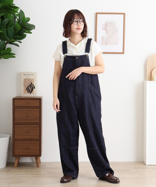 milimili - 【美品】Fサイズ mili mili デニムオーバーオール