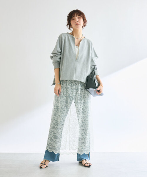 【新品】RIVE DROITE ベージュ ロングスカート Lサイズ RIVE DROITE｜【ストレッチ◎】ナチュラルストレッチスカート
