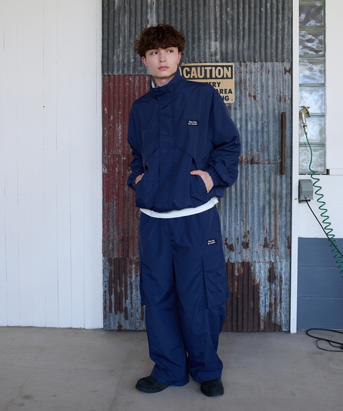 ティッカ　ナイロンカーゴパンツ　2 ネイビー セール】NYLON WIDE CARGO PANTS / ナイロンワイドカーゴパンツ