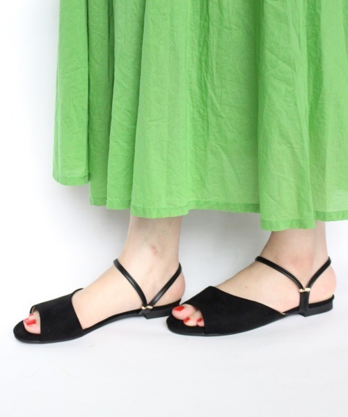 「Fin」 フラットサンダル M オレンジ レディース_画像6