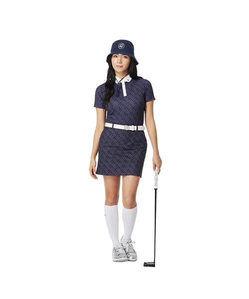 【新品未開封】Taylor Made ラインドS/S ポロ TaylorMade ポロシャツ ポロ 「Ws」 モノグラムS/Sポロ ネイビー