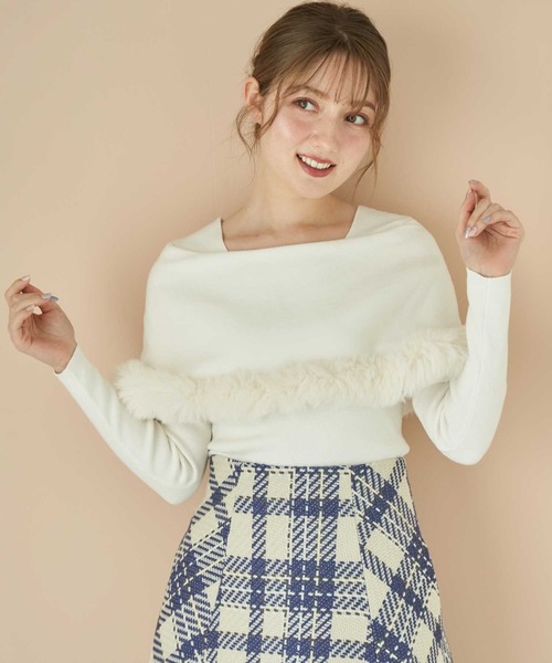 「NOELA」 長袖ニット フリー ベージュ レディース_画像6