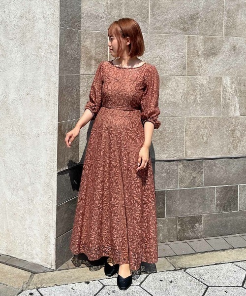 Dorry Doll（ドリードール） ドレス ギャザースリーブフラワードレス