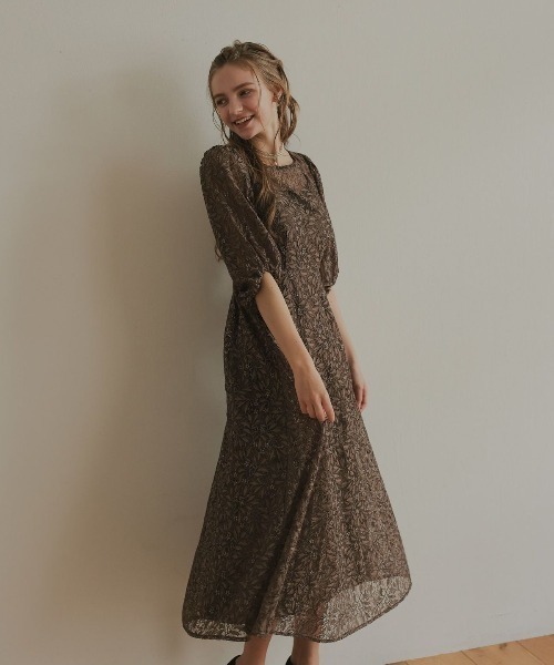 Dorry Doll（ドリードール） ドレス ギャザースリーブフラワードレス