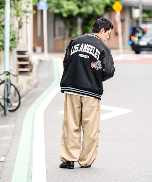 「VISION STREET WEAR」 スタジャン X-LARGE グリーン系その他 メンズ_画像3