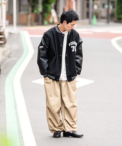 「VISION STREET WEAR」 スタジャン X-LARGE グリーン系その他 メンズ_画像4
