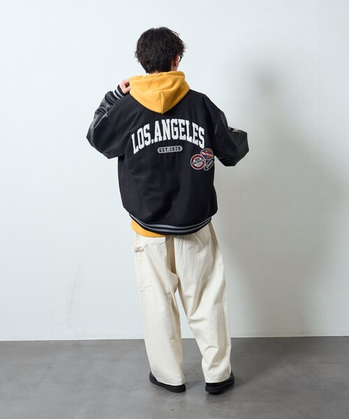 「VISION STREET WEAR」 スタジャン X-LARGE グリーン系その他 メンズ_画像7