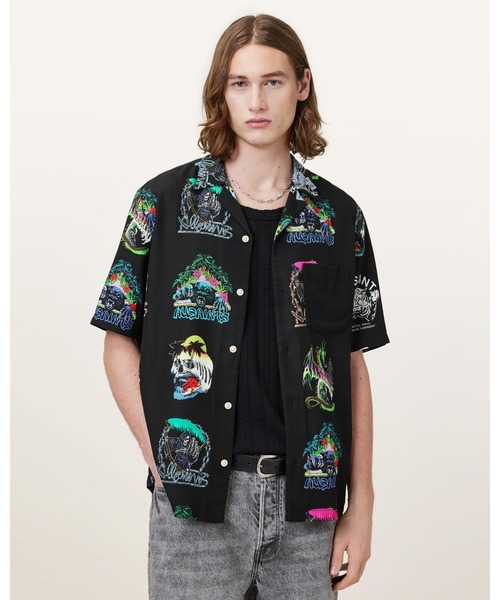 ALLSAINTS（オールセインツ） シャツ 半袖 GNAR RELAXED FIT HAWAIIAN