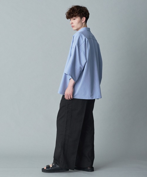 RUUBON チノパン 「RUUBON」cutoff fringe chino slacks