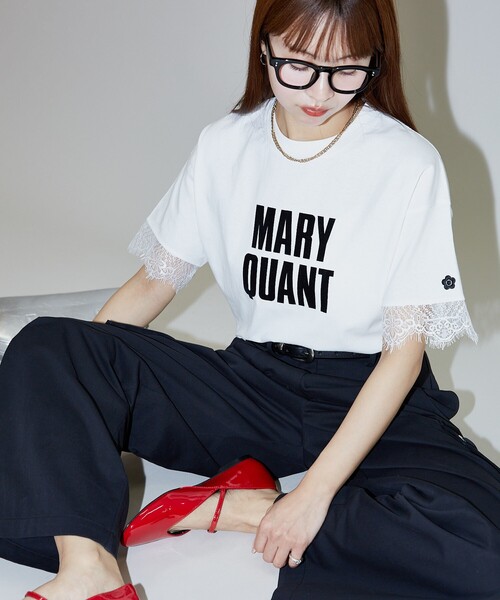 新品未使用タグ付★MARY QUANT × PUBLUXレースロゴスウェット PUBLUX（パブリュクス）の「MARY QUANT × PUBLUX/マリークワント