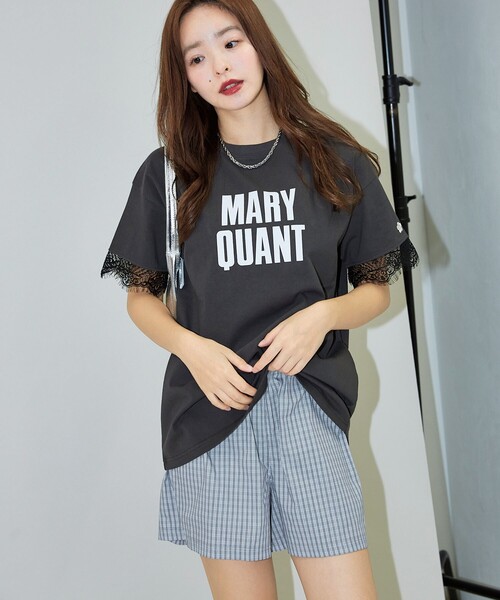 PUBLUX tシャツ MARY QUANT × PUBLUX/マリークワント 袖レース
