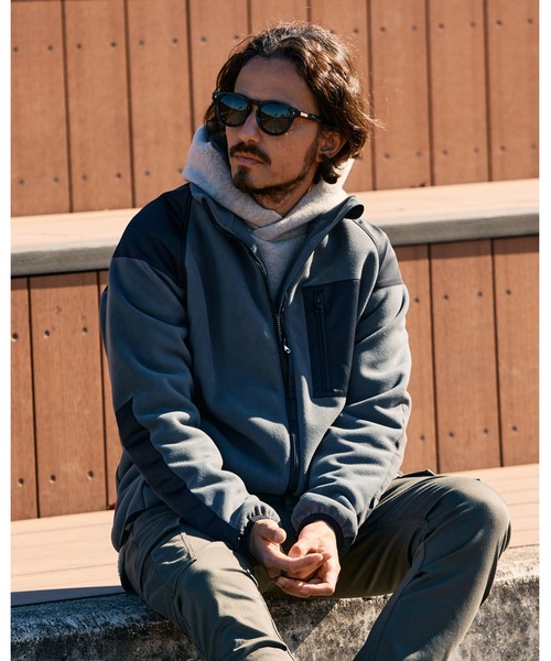 wjk ブルゾン アウター combination fleece jacket メンズ : ZOZOTOWN