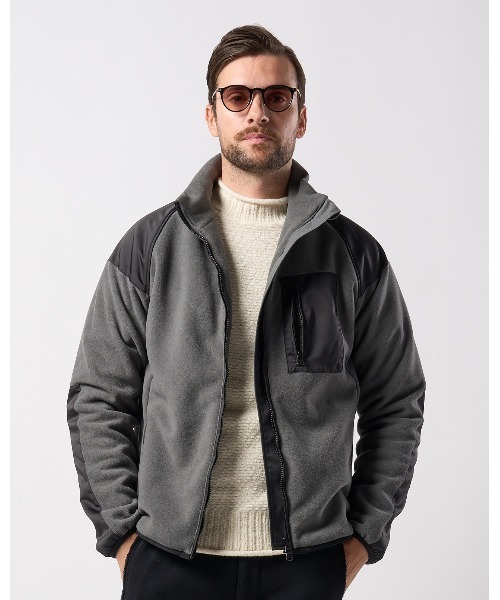 wjk ブルゾン アウター combination fleece jacket メンズ : ZOZOTOWN