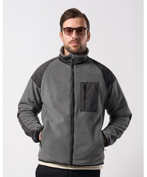 wjk ブルゾン アウター combination fleece jacket メンズ : ZOZOTOWN