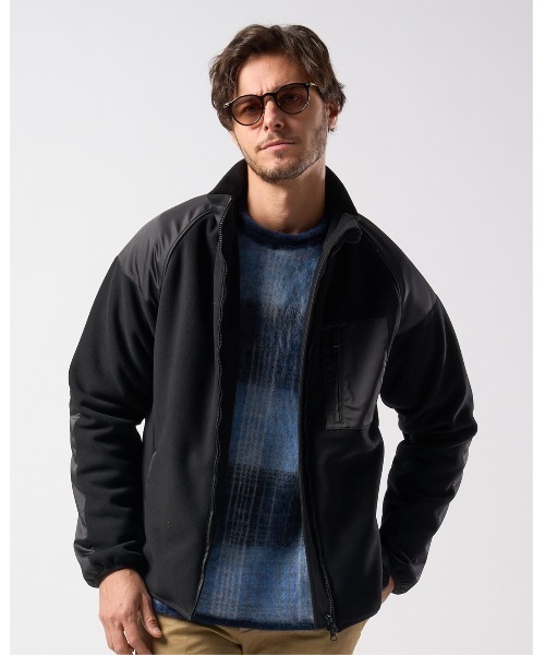 wjk ブルゾン アウター combination fleece jacket メンズ : ZOZOTOWN