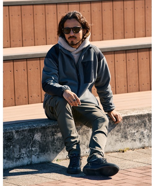 wjk ブルゾン アウター combination fleece jacket メンズ : ZOZOTOWN